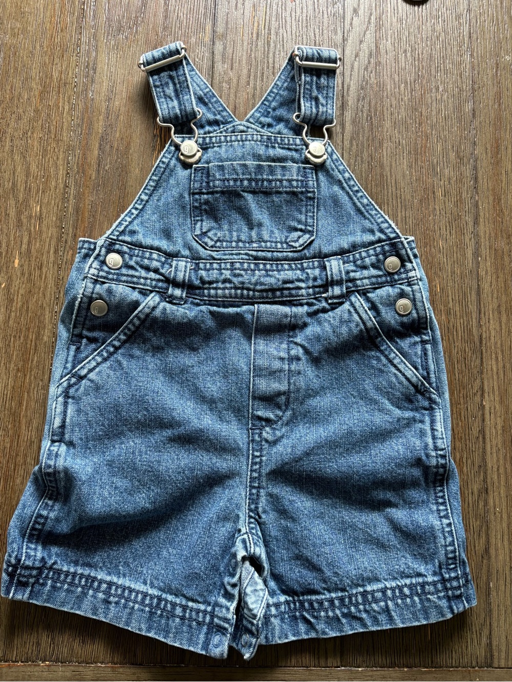 Vintage Y2K Gymboree Blue Overall One-Piece Baby 6-9M Buckles and Pockets